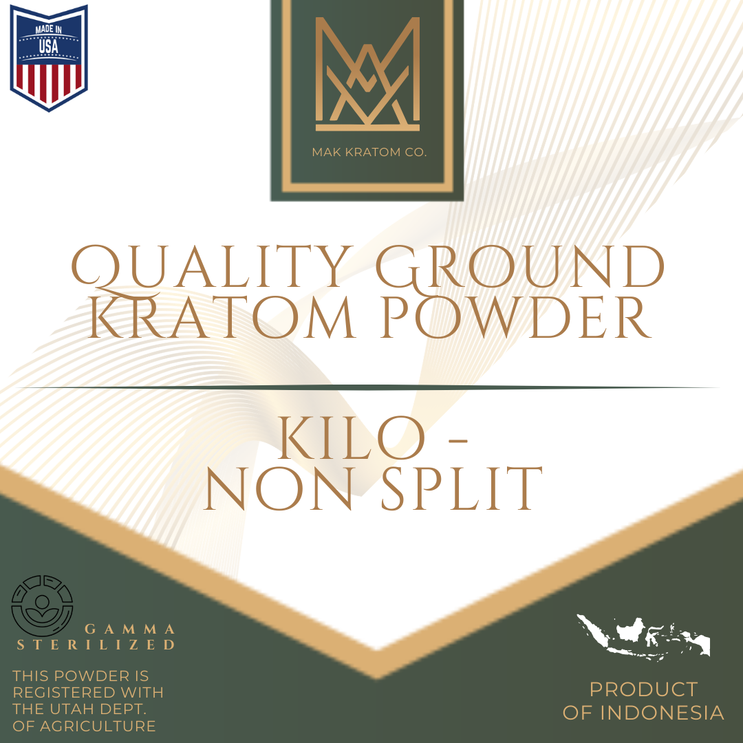 Kilo Kratom Powder Non Split 1 Kilo Non-Split Quality Ground Kratom Powder Kilo Kratom Powder Non Split