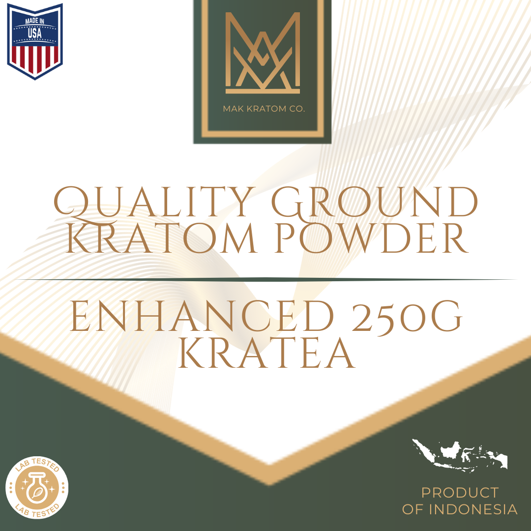 ENHANCED 250g Kratea 1 Enhanced 250g Kratea Ground Kratom Powder