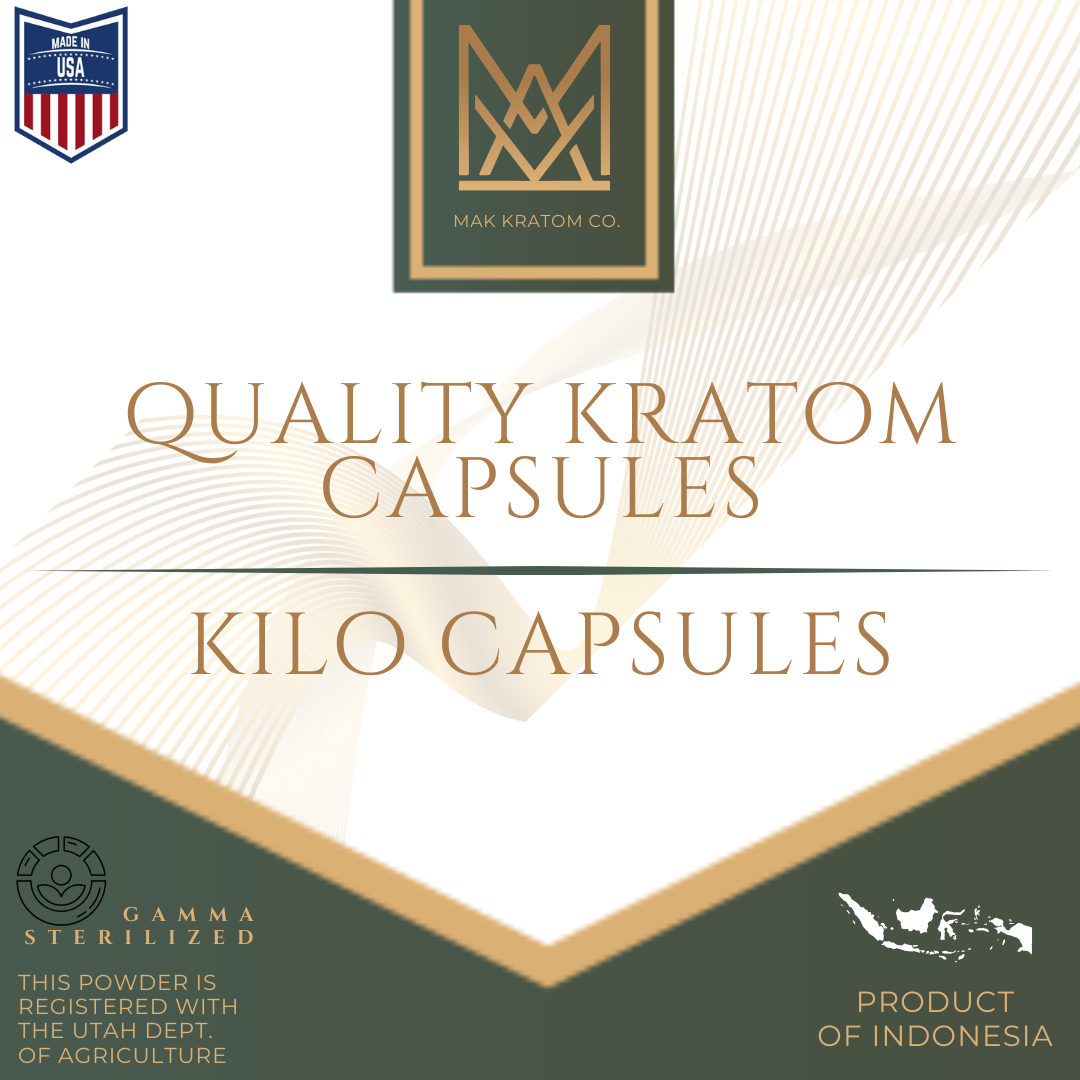 One Kilo of Kratom Capsules - 4 Way Split 1 Kratom Capsules Kilo Capsules