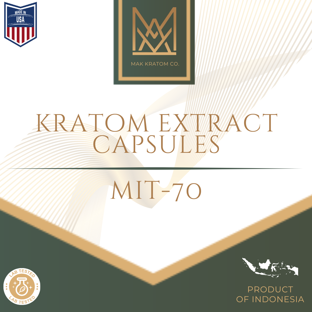 MIT 70 Kratom Extract Capsules 1 Mit 70 Kratom Extract Capsules