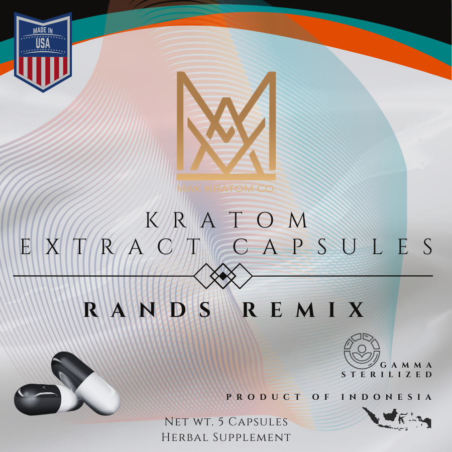 Rands Remix Caps 5 Pack 1 Kratom Extract Capsules Rands Remix Caps 5 Pack