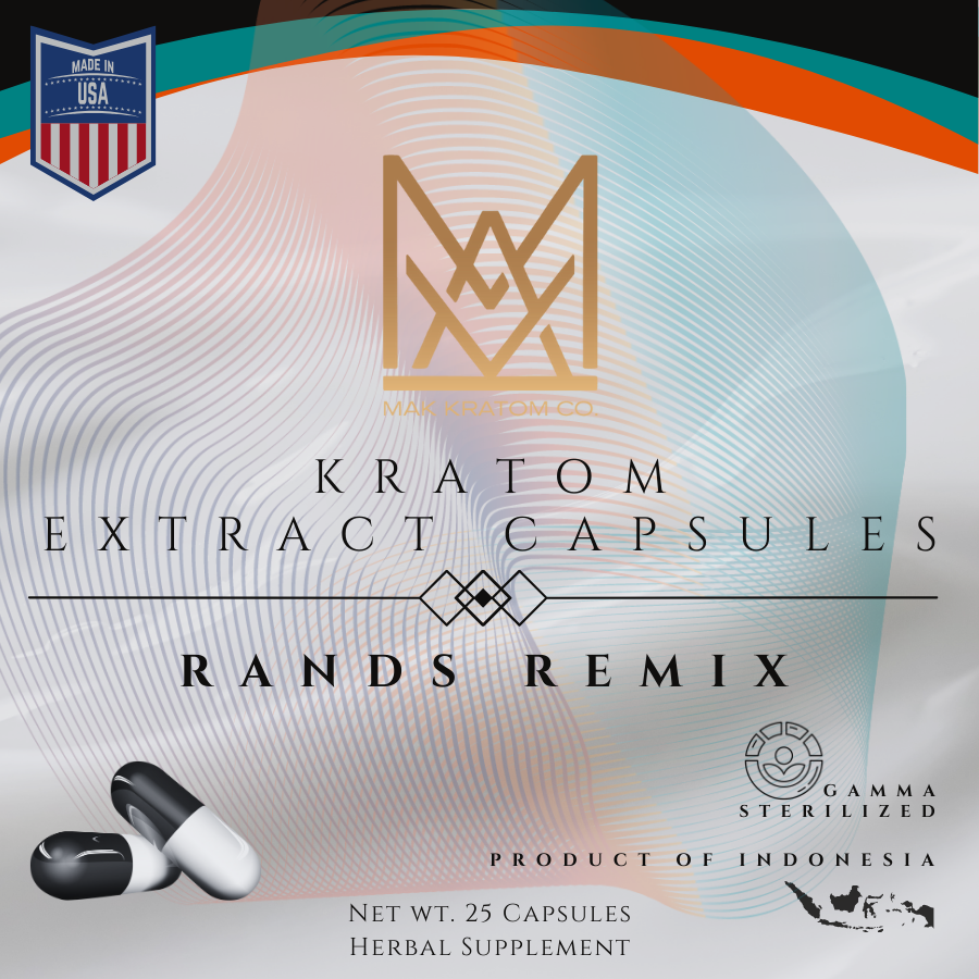 Rands Remix Caps 25 Pack 1 Kratom Extract Capsules Rands Remix Caps 25 Pack