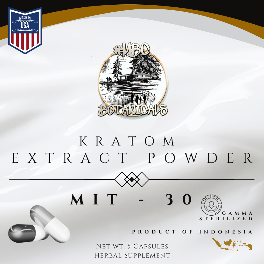 MIT 30 Extract Capsules 2 Mak Kratom - MIT 30 Full Spectrum Extract Capsules