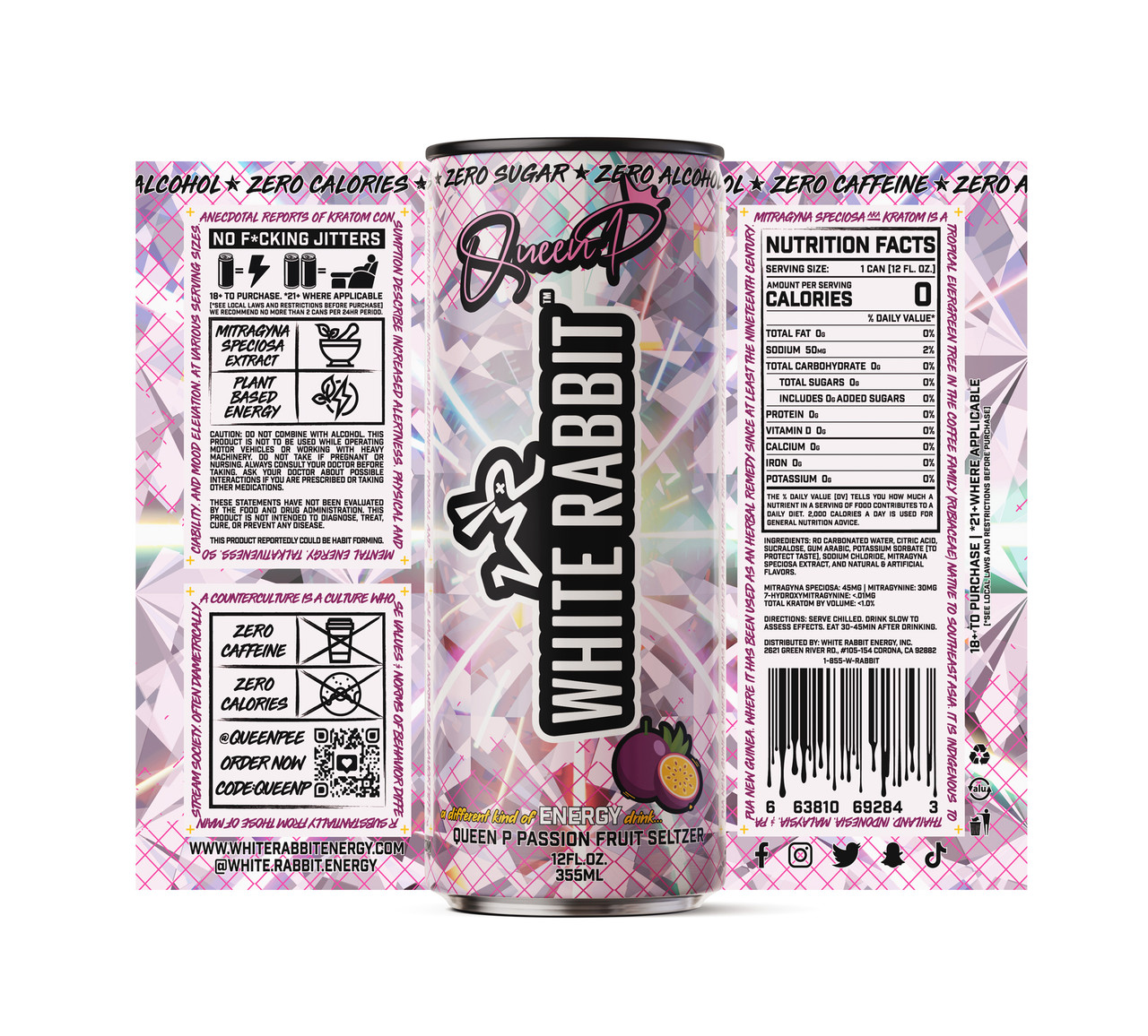 White Rabbit Kratom Seltzer - Single Cans 8 White Rabbit Kratom Seltzer - Single Cans - Image 8