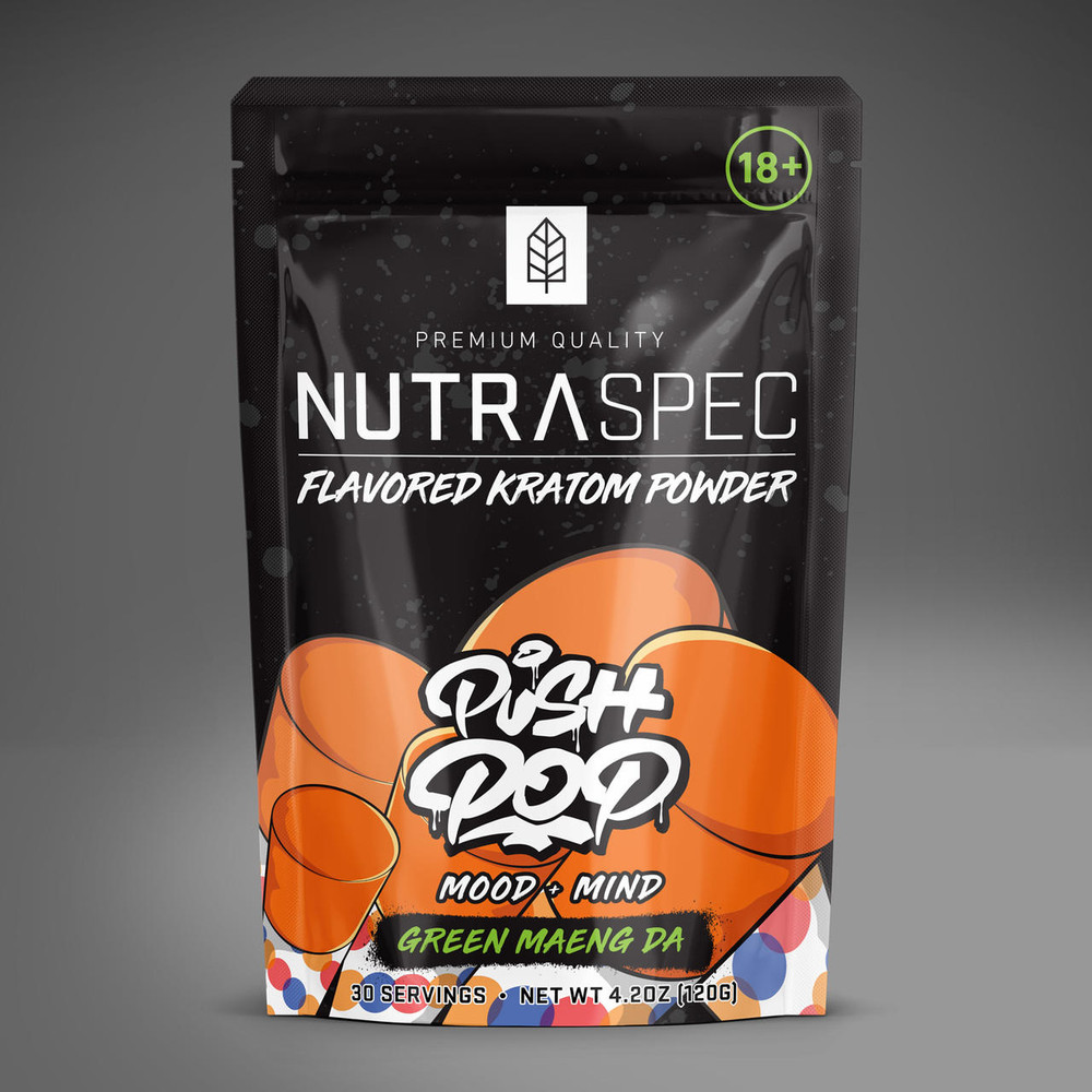 NutraSpec Push Pop Green Maeng Da Kratom 1 Push Pop Green Maeng Da Flavored Kratom by NutraSpec