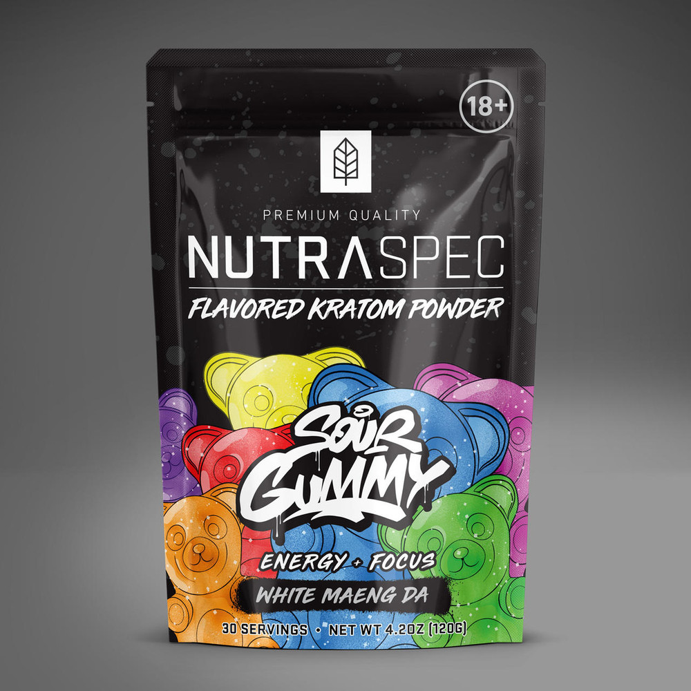 NutraSpec Sour Gummy White Maeng Da Kratom 1 Sour Gummy White Maeng Da Kratom by NutriSpec